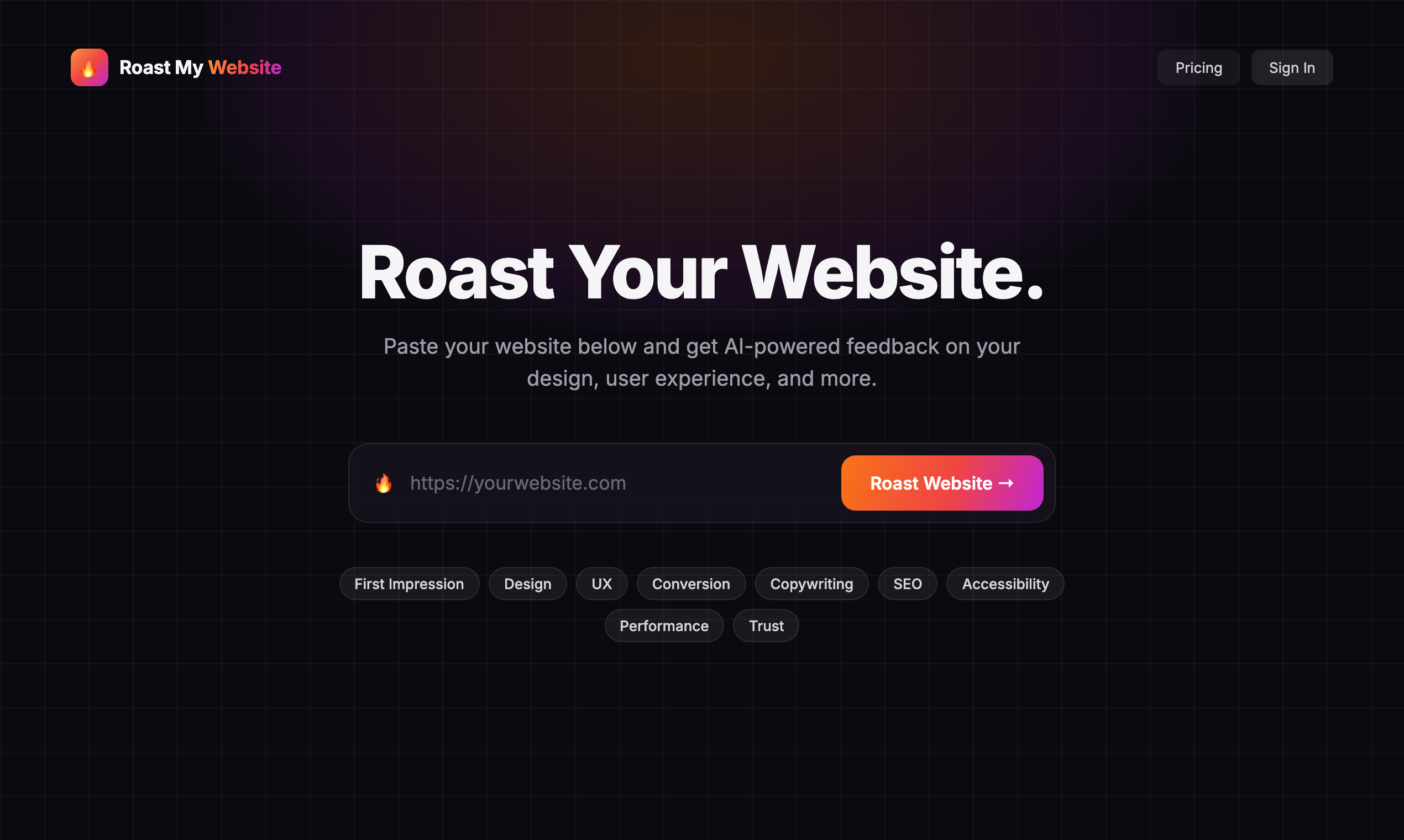Roast My Website